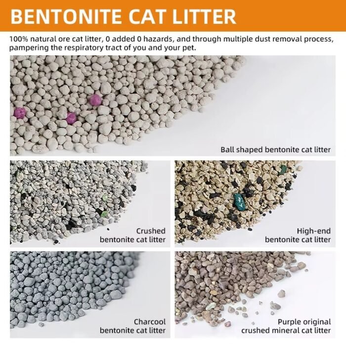 seo-cat litter a collage of different types of cat litter
